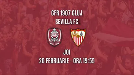 CFR CLUJ - FC SEVILLA 1-1 LIVE VIDEO ONLINE STREAMING. La 8 minute de un scor istoric în Europa League 2020