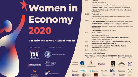 Gala Women in Economy 2020 premiază excelenţa în business