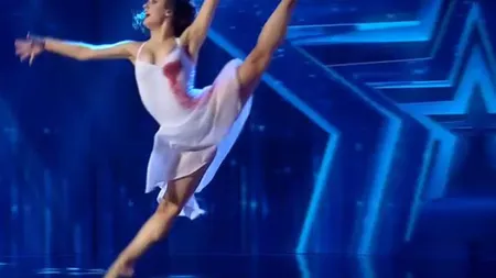 Larisa Magda, dansatoarea care i-a impresionat pe juraţi la Românii au talent. 