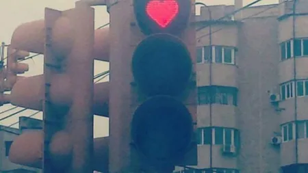 Semafoare cu inimioare la Constanţa: 