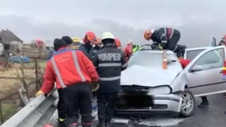 Accident grav pe DN1. Un tânăr de 19 ani a murit, iar alte două persoane au fost rănite