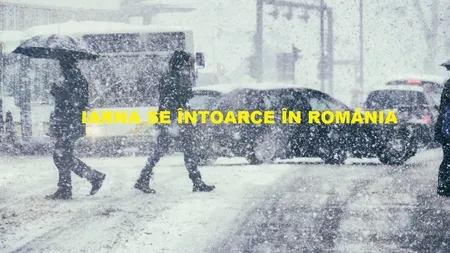 IARNA SE ÎNTOARCE în România. Avertizare meteo COD GALBEN de răcire accentuată, ninsori şi strat de zăpadă, intensificări ale vântului