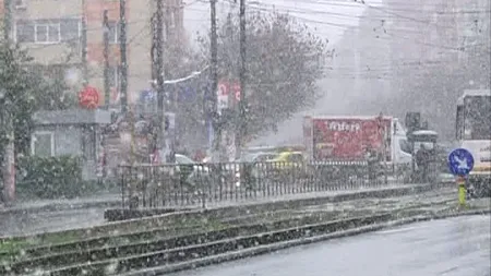 NINSOARE ÎN BUCUREŞTI. A venit iarna în martie VIDEO