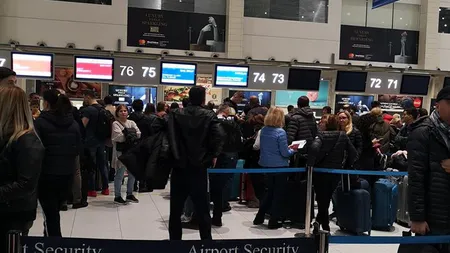 HAOS pe aeroport. Sistemul de check-in de pe Henri Coandă s-a blocat