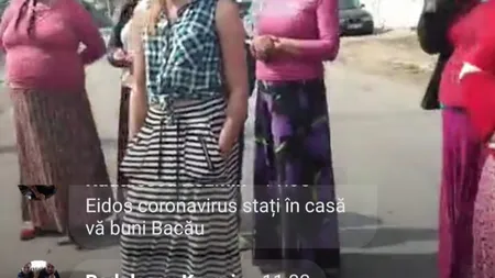 Romii din Balş care au ieșit din locuinţe pentru că 