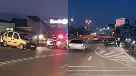 Un bărbat din Vâlcea a fugit de izolare şi a provocat un accident rutier