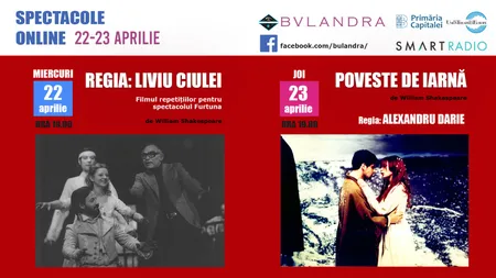 Teatrul Bulandra celebrează online Săptămâna Shakespeare! 23 de spectacole vor fi puse la dispoziţia publicului de pretutindeni