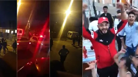 Scandal în Bucureşti, mascaţii au intervenit cu focuri de armă şi gaze lacrimogene la o petrecere în stradă în zona Rahova VIDEO