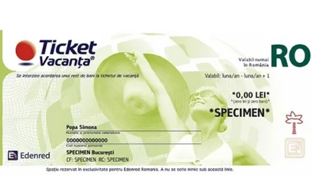 Fără VOUCHERE DE VACANŢĂ. Se taie tichetele de vacanţă şi un spor de 15% pe care îl primeau bugetarii