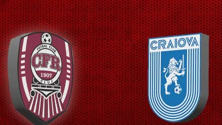 CFR CLUJ CRAIOVA. Un meci cât un titlu! Toate calculele la jumătatea PLAY-OFF-ULUI din LIGA 1