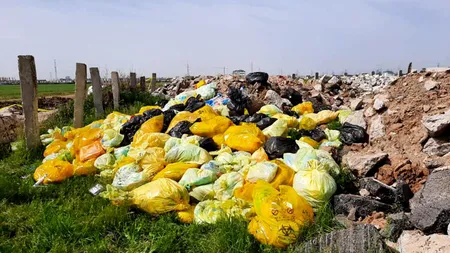 Ministrul Mediului, reacţie în cazul deşeurilor medicale găsite pe câmp, la Dobroeşti. 