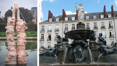 Celebra statuie a băieţelului care urinează, din Bruxelles, va avea un corespondent feminin, la Nantes. Cum arată noua Manneken Pis