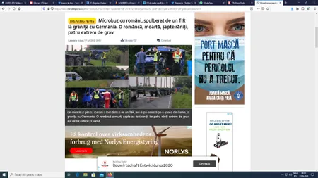Microbuz cu români, spulberat în Cehia. Doi morţi, alţi şase au ajuns la spital