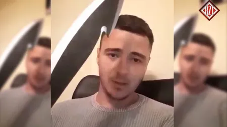 Filmare de groază realizată de un student. Ameninţări cu moartea pentru un profesor: Îţi tai capul cu acest cuţit de cinci kile