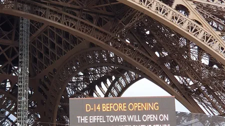 Turnul Eiffel va fi redeschis publicului din 25 iunie