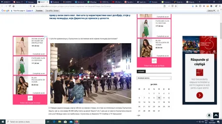 Zeci de mii de oameni în stradă la Belgrad. A patra zi de proteste împotriva măsurilor restrictive anti-COVID