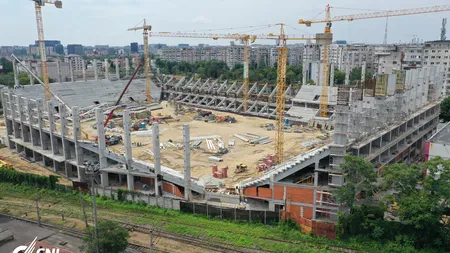 Noi fotografii cu stadiul lucrărilor de la arenele din Ghencea şi Giuleşti. Tot mai aproape de finalizare FOTO