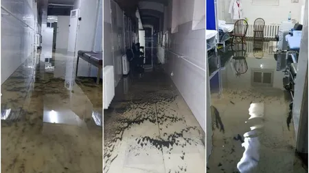 Spitalul Judeţean Arad a fost inundat după o avertizare COD ROŞU. Prăpăd şi în judeţele Timiş şi Caraş