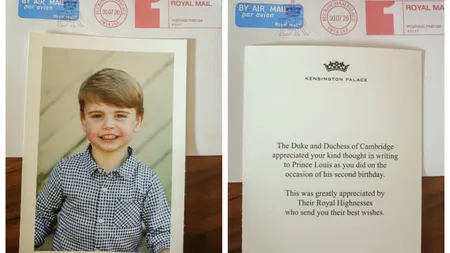 Ducii de Cambridge au publicat o nouă fotografie superbă cu Prinţul Louis