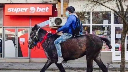 Sergiu, tânărul care s-a dus călare la maternitate în starea de urgenţă, a fost prins la volan fără permis