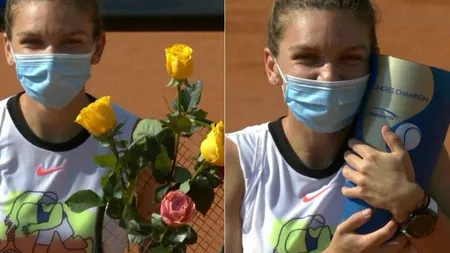 Simona Halep, reacţie emoţionantă după ce a câştigat trofeul WTA Praga. 
