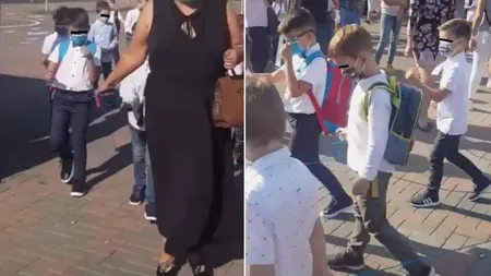 Metodă inedită! Cum îi învaţă o profesoară pe cei mici să respecte distanţarea socială. Sunt 