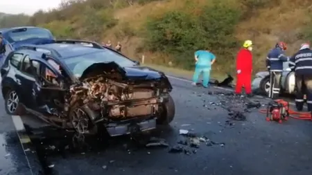 Accident cumplit în judeţul Cluj. O femeie a murit şi alte trei persoane au fost rănite