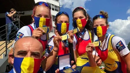 Zece medalii pentru România la Campionatele Europene de Canotaj U23, cinci de AUR