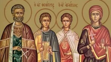 CALENDAR ORTODOX 20 SEPTEMBRIE 2020. Sfinţii Eustatie, Teopista, Agapie şi Teopist, făcători de minuni şi ocrotitori ai familiei