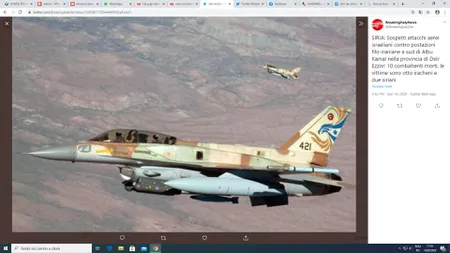Bombardamente intense ale Isaelului, asupra combatanţilor proiranieni. Cel puţin zece militanţi au fost ucişi
