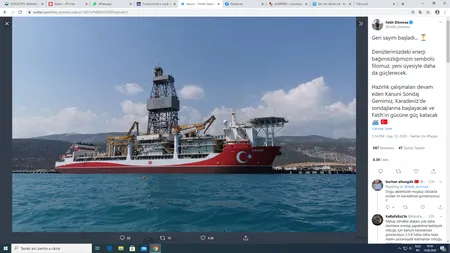 Marea Neagră se aglomerează. Turcia trimite o nouă navă de foraj, aproape de frontiera maritimă cu România