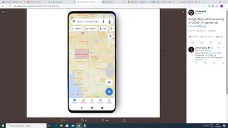 Google Maps introduce o nouă funcţie. Va afişa câte cazuri de Covid-19 sunt într-o anumită zonă geografică