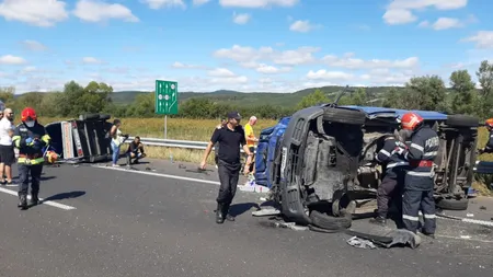 Accident grav pe A1, o femeie de 37 de ani, însărcinată, a murit pe loc