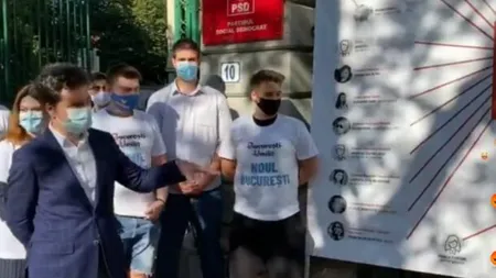 PSD răspunde cu un filmuleţ parodie vizitei lui Nicuşor Dan la sediul partidului: 