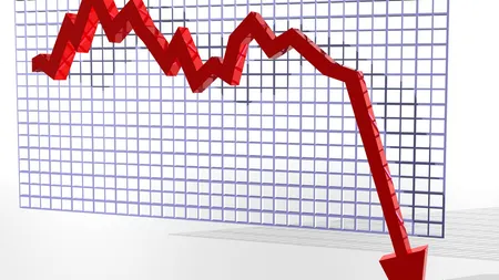 ECONOMIA pe minus: producţia industrială a scăzut cu 14,9%, cifra de afaceri a scăzut cu 12,8%. Previziuni Saxo Bank