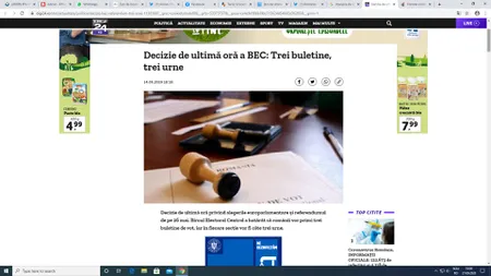 Situaţie incredibilă în Braşov. Locuitorii unei comune nu pot vota, din cauză că au buletinele la magazin, unde iau mâncare pe datorie