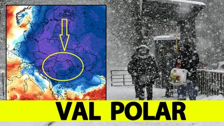 Un vortex polar loveşte România. Un val de aer polar va lovi Europa în acest weekend