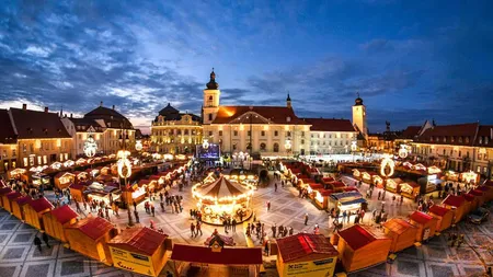 Târgul de Crăciun de la Sibiu, organizat şi anul acesta în ciuda pandemiei de COVID-19