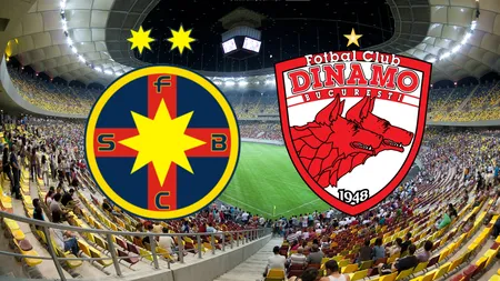 FCSB - DINAMO 3-2. Derby de România cu două roşii