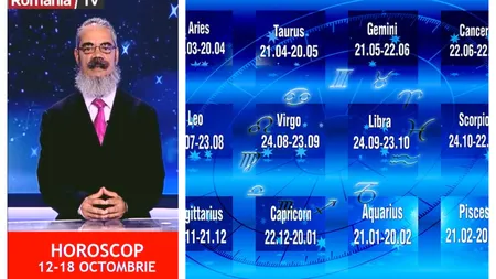 HOROSCOP 12-18 OCTOMBRIE 2020 cu Adi Bunea. Planeta Marte, responsabilă de voinţă şi iniţiativă, schimbă sectoarele de viaţă guvernate