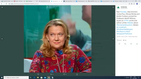 Producătorul de film Ada Solomon atacă dur guvernul. 