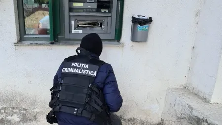 Noi imagini de la capturarea hoţilor de bancomate. Poliţiştii au folosit armamentul din dotare