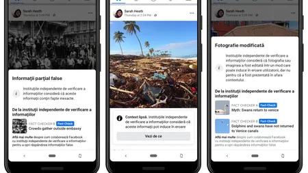 Facebook lansează un program de verificare independentă a informaţiei în România