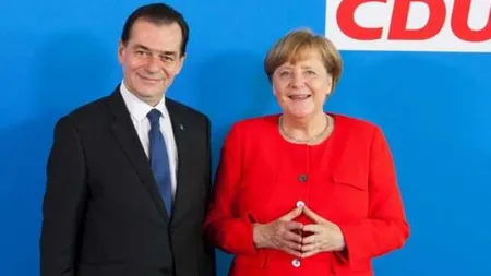 Ludovic Orban a discutat cu Angela Merkel despre intrarea României în spaţiul Schengen