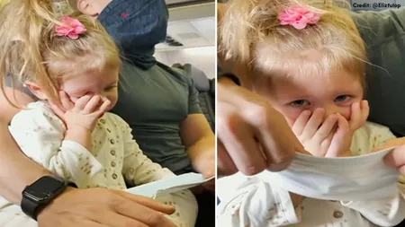 Caz incredibil în aeroport. O familie a fost dată jos din avion din cauză ca a refuzat să-i pună mască fetiţei de 2 ani