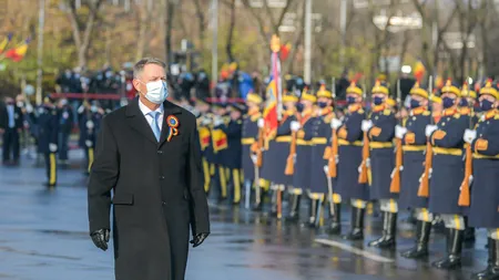 Ceremonie restrânsă în Capitală de Ziua Națională a României. Președintele Iohannis: Pandemia ne obligă să onorăm această zi în alte registre decât cele obișnuite