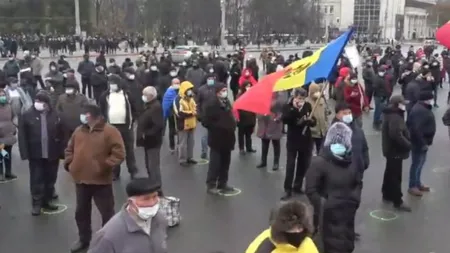 Protest de amploare organizat de Maia Sandu la Chişinău: 