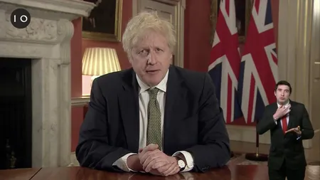 Boris Johnson a anunţat lockdown total în Anglia. Şcolile vor fi închise, oamenii trebuie să stea în case