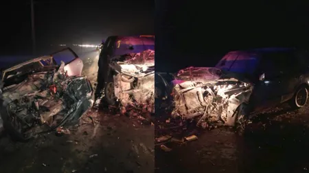Accident cu cinci mașini în Vrancea. O femeie a murit, alte două persoane au fost rănite
