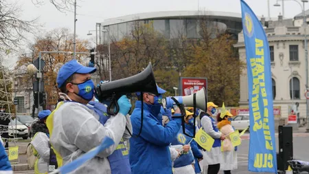 Sindicaliştii din Sănătate anunţă protest în Piaţa Victoriei şi în faţa prefecturilor în 14 ianuarie